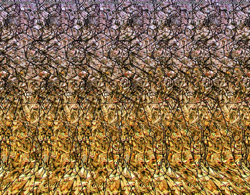 Stereogram by 3Dimka: Modern Knight (Cross-eyed). Tags: crosseyed, machine gun, hidden 3D picture (SIRDS)