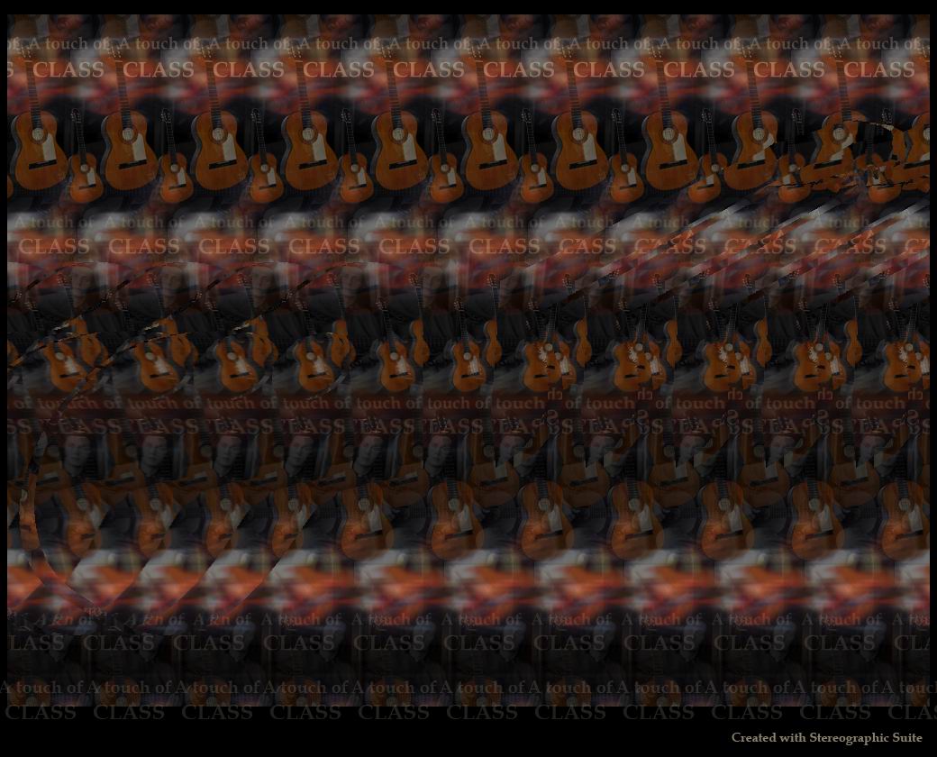 Stereogram by Indasoftware: Guitar. Tags: music, hidden 3D picture (SIRDS)