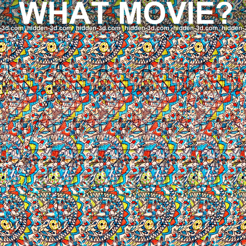 Stereogram by 3Dimka: Guess the movie. Tags: puzzle movie trivia disney, hidden 3D picture (SIRDS)