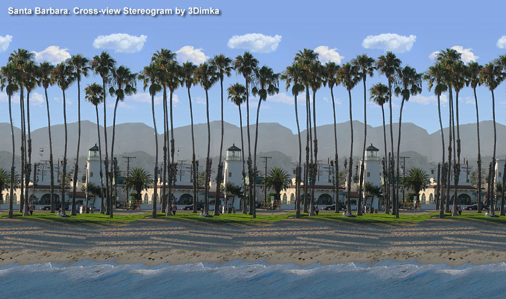Stereogram by 3Dimka: Santa Barbara (Cross-eyed). Tags: crosseyed, oas, hidden 3D picture (SIRDS)