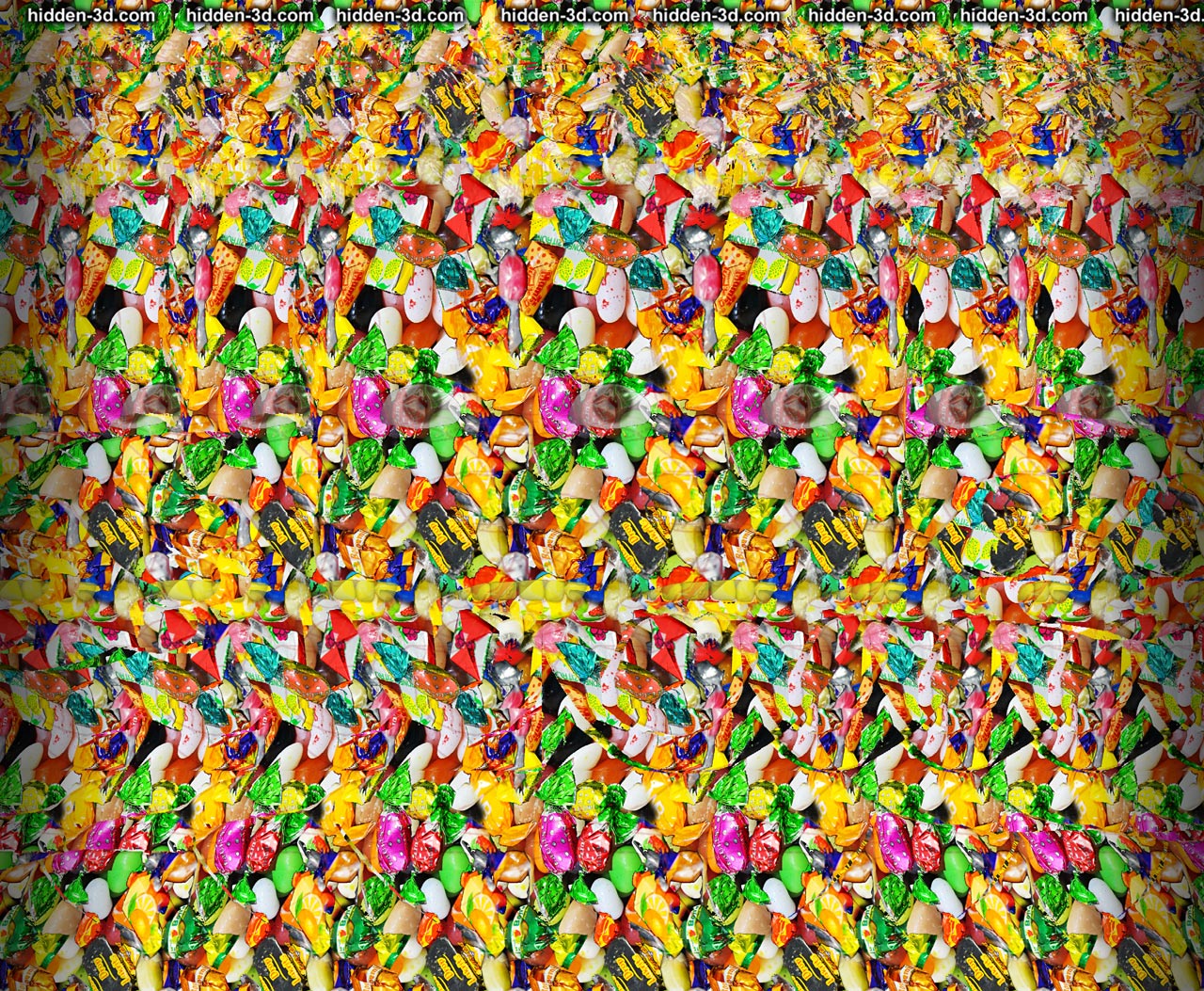 Stereogram by 3Dimka: April fool Crosseyed version. Tags: boy face tongue funny silly, hidden 3D picture (SIRDS)