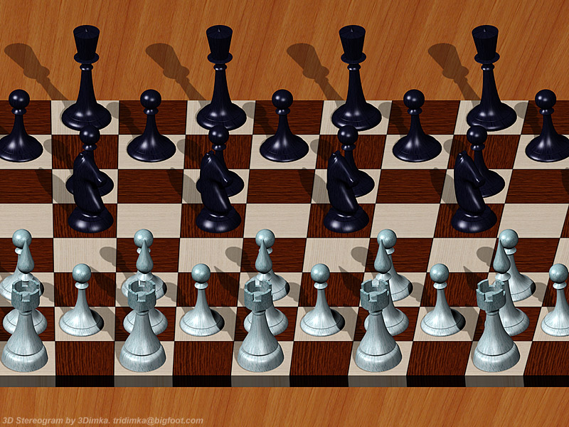Stereogram by 3Dimka: 3D Chess. Tags: chess,OAS, 3Dimka portfolio, hidden 3D picture (SIRDS)