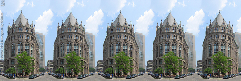 Stereogram by 3Dimka: Boston. Tags: boston,city,architecture,building,house,street,cars,trees, hidden 3D picture (SIRDS)