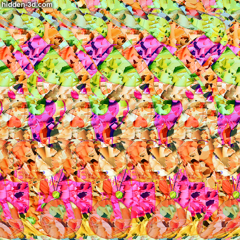 Stereogram by 3Dimka: Great Balance. Tags: gymnast girl ball , hidden 3D picture (SIRDS)