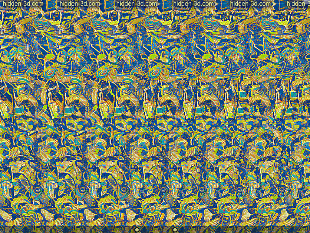 Stereogram by 3Dimka: Harvest Time. Tags: tractor farmer russia putin no war ukraine peace tank broken sunflower occupation , hidden 3D picture (SIRDS)